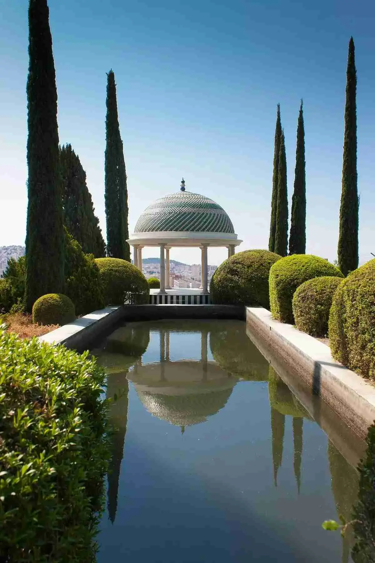 utsiktspunkt over den botaniske hagen til Málaga