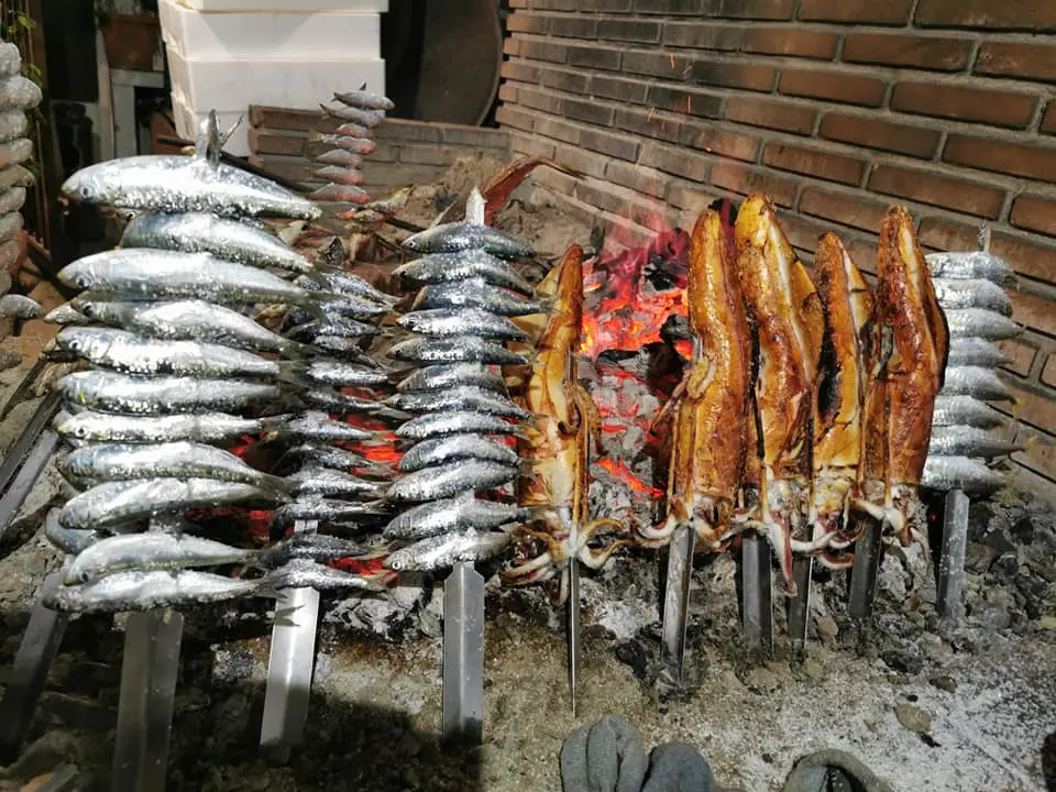 sardiner på spyd