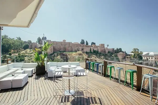utsikt från Malaga Premium Hotel
