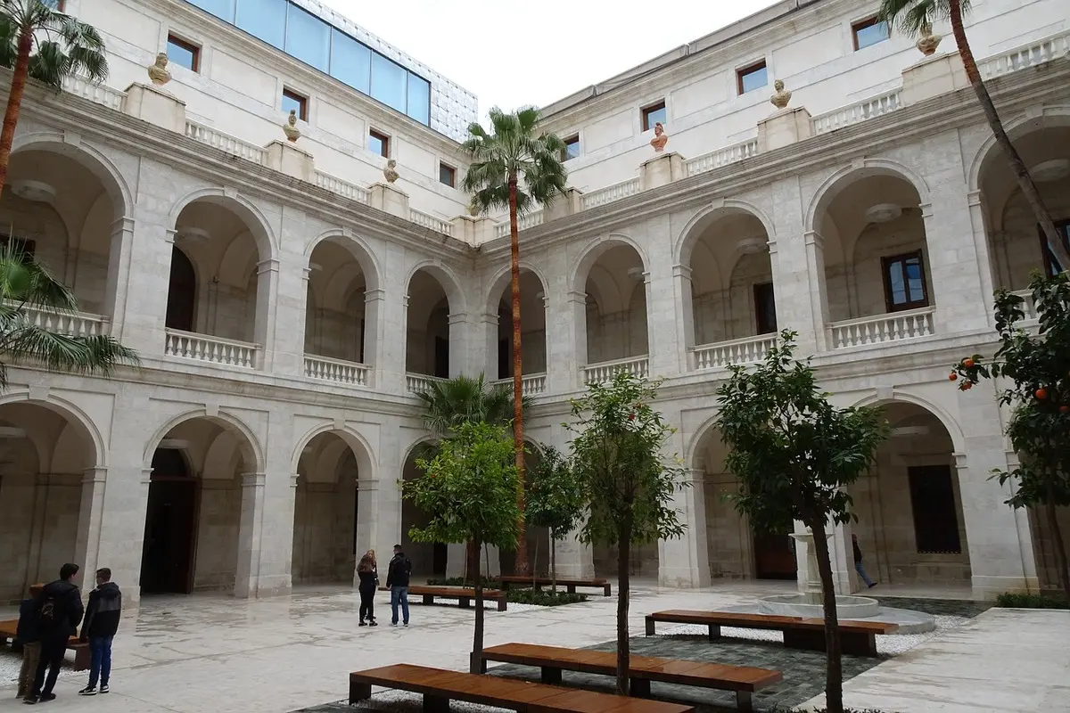 Interior courtyard of the Picasso Museum Malaga