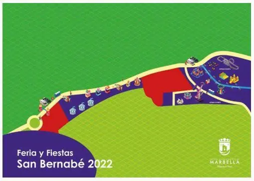 map of the Marbella night fair