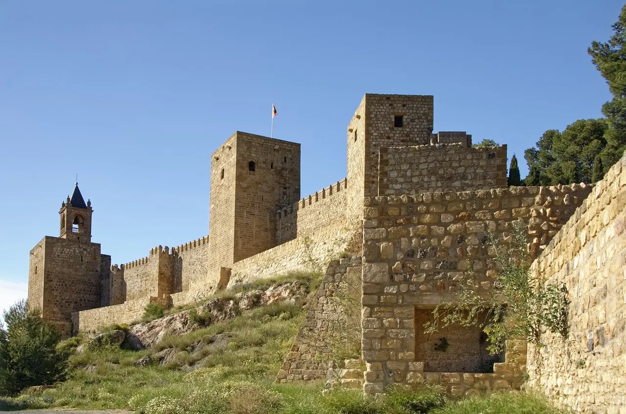 Alcazaba i Antequera, bevarad i perfekt skick.