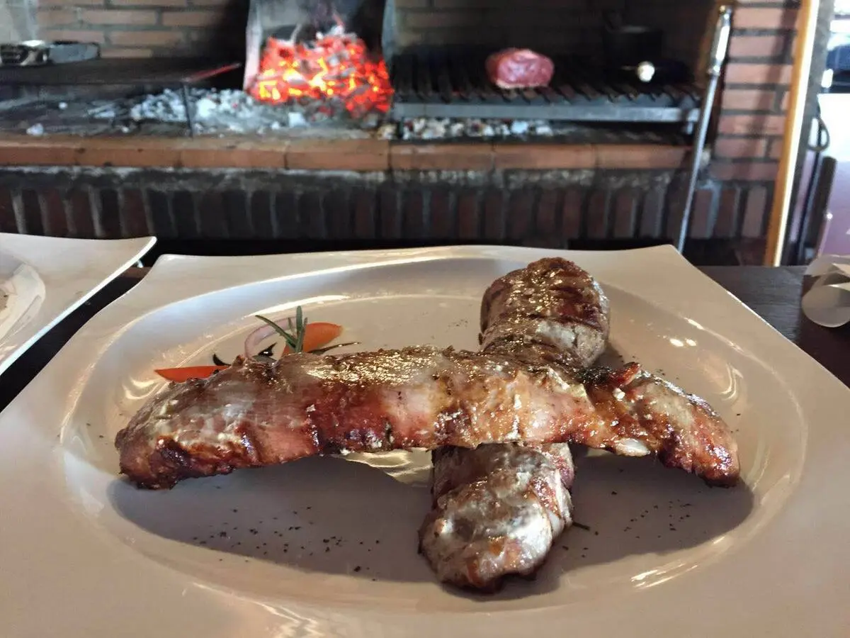 Meats cooked to perfection at El Estribo