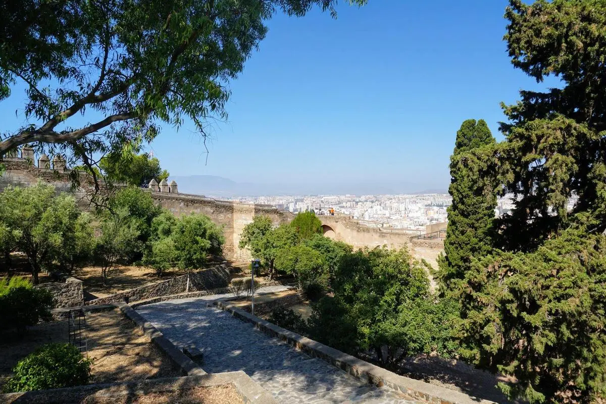 Views of the city from Mount Gibralfaro