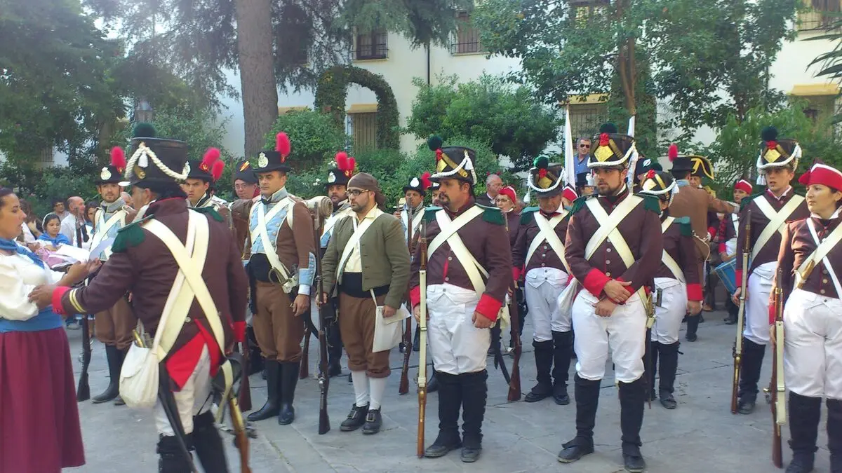Military parade of Ronda Romántica