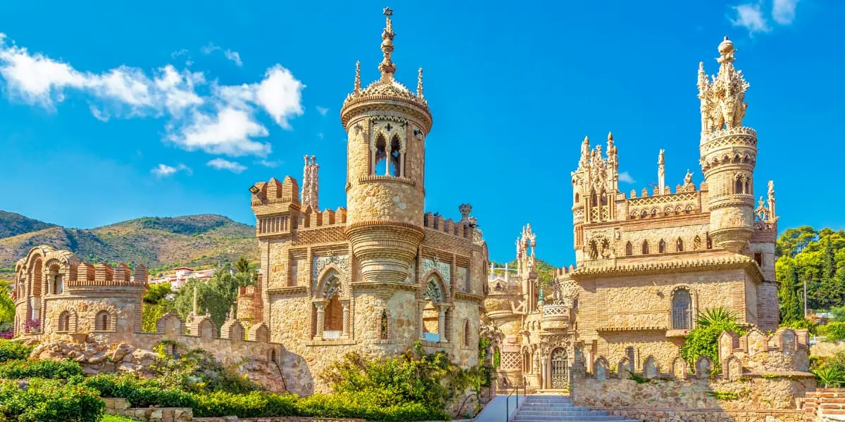 Beautiful architecture of the Colomares Castle