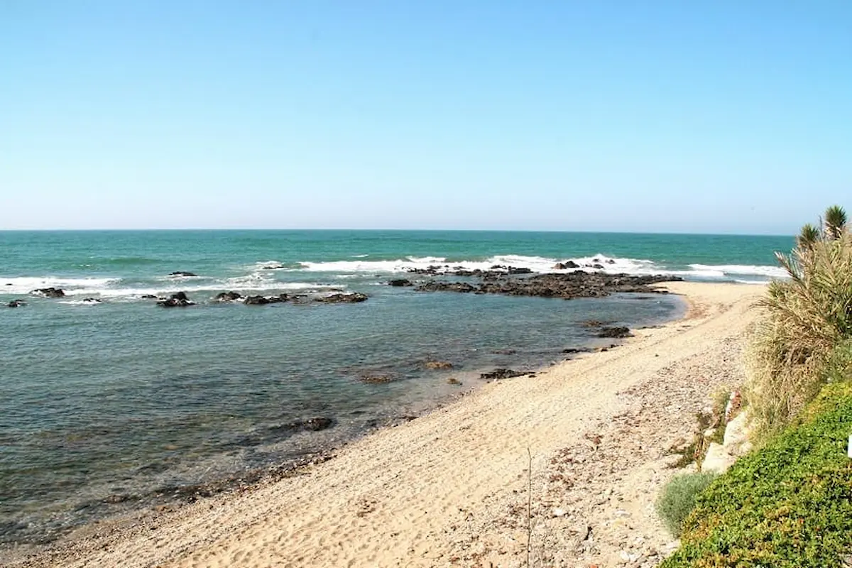 The crystalline waters characterise Las Doradas Beach 