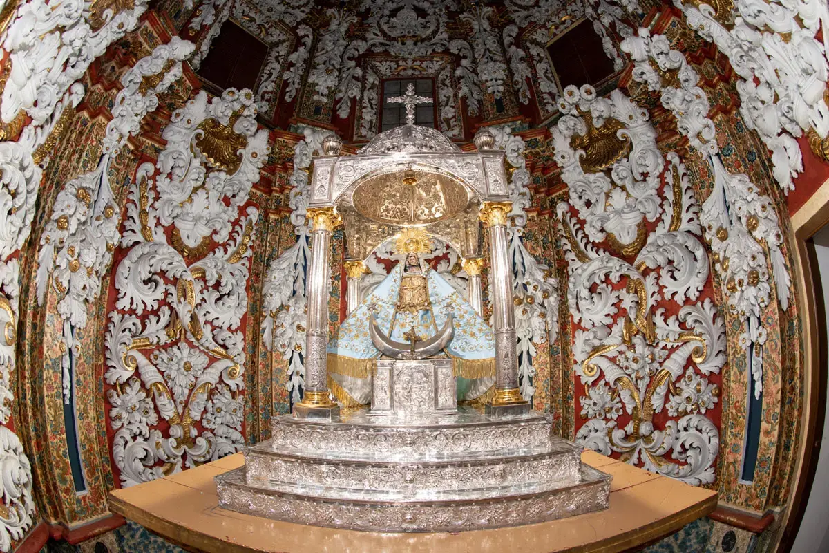 Virgen de Los Remedios, the town's patron saint