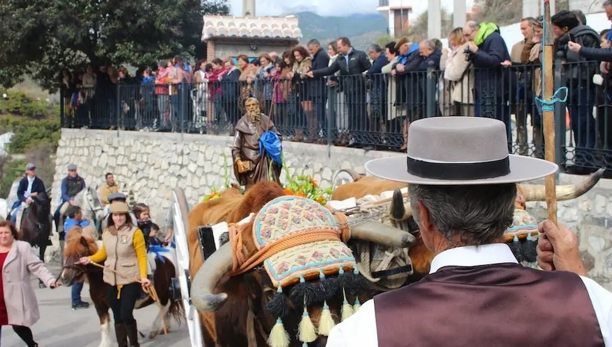 Viering van de populaire bedevaart van San Antón
