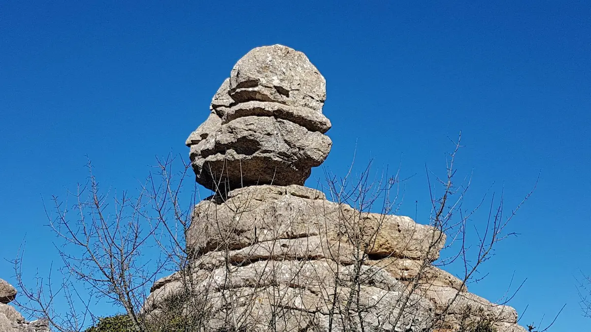 The Sphinx, on the green route of Torcal de Antequera