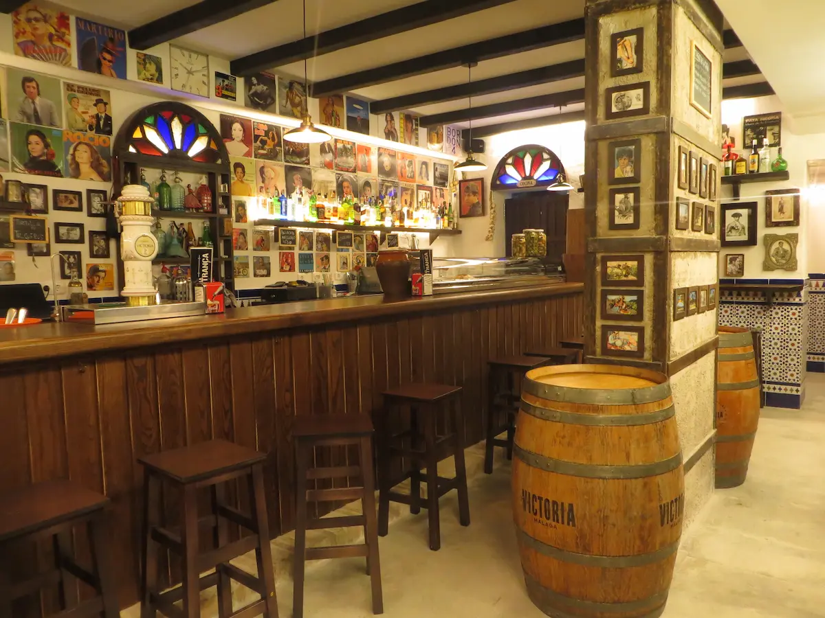 Bar La Tranca, i centrum av Málaga