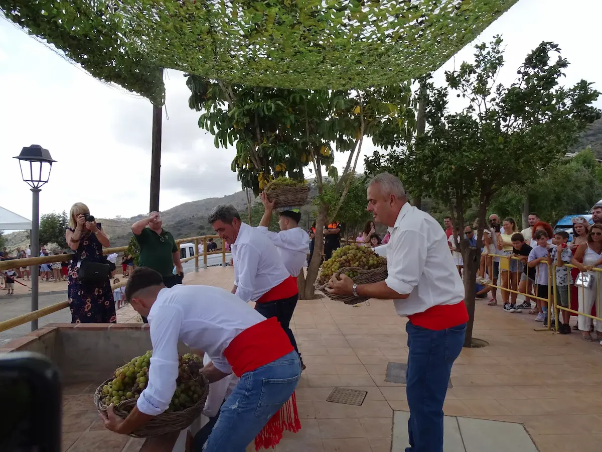 Feier der Fiesta de Viñeros, einer traditionellen Veranstaltung
