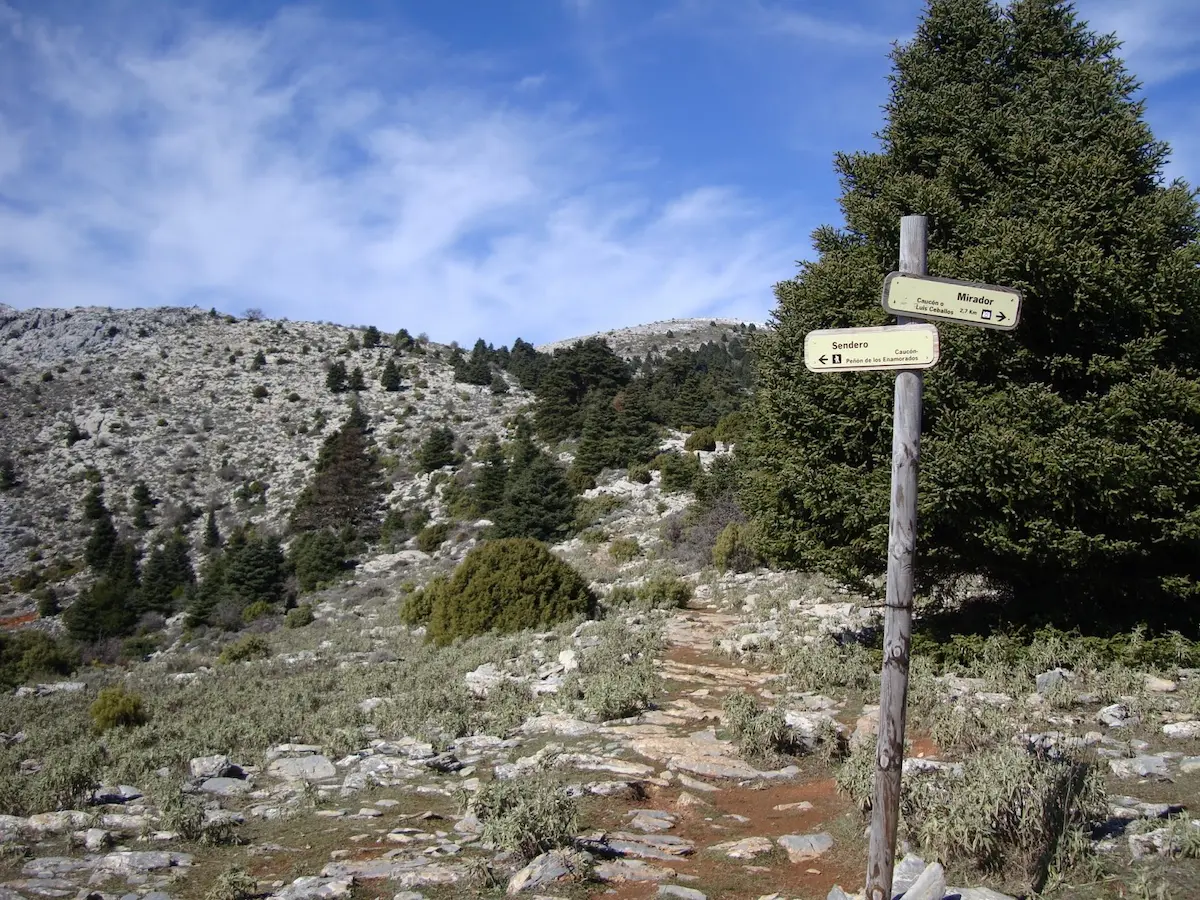 Percorso del Peñón de los Enamorados a Yunquera