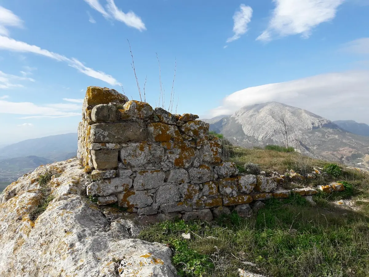 Sierra del Castillo-ruten, spektakulær utsikt med arkeologiske rester
