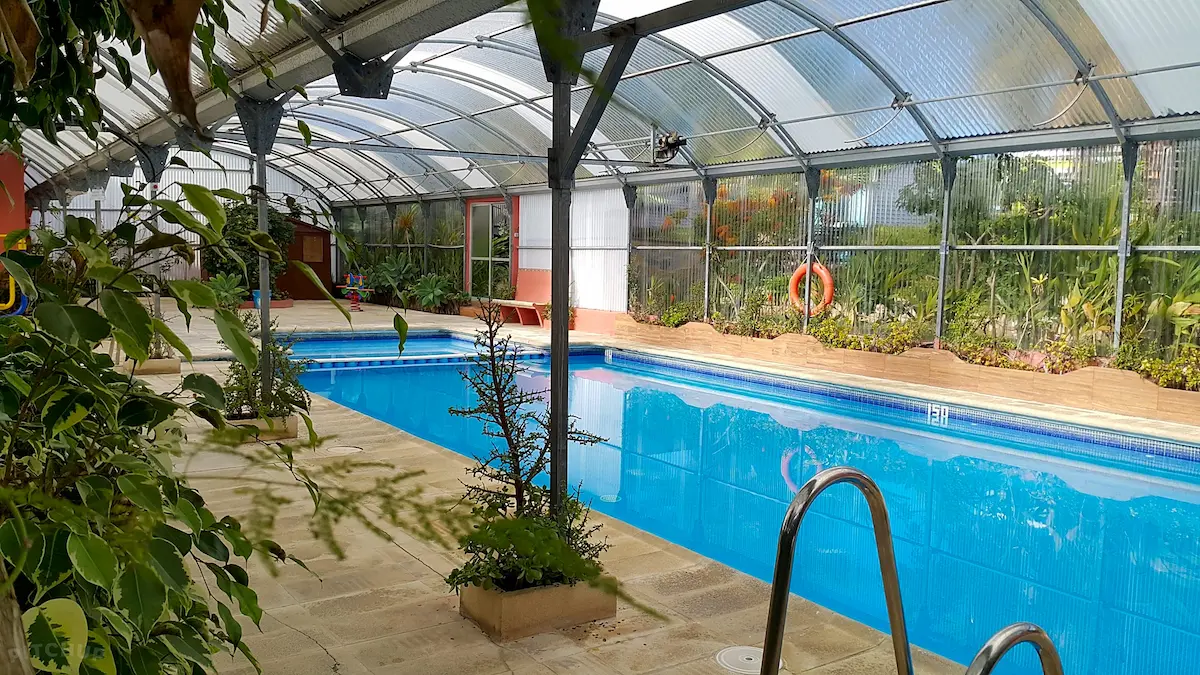 Indoor Pool at Parque Tropical Camping in Estepona