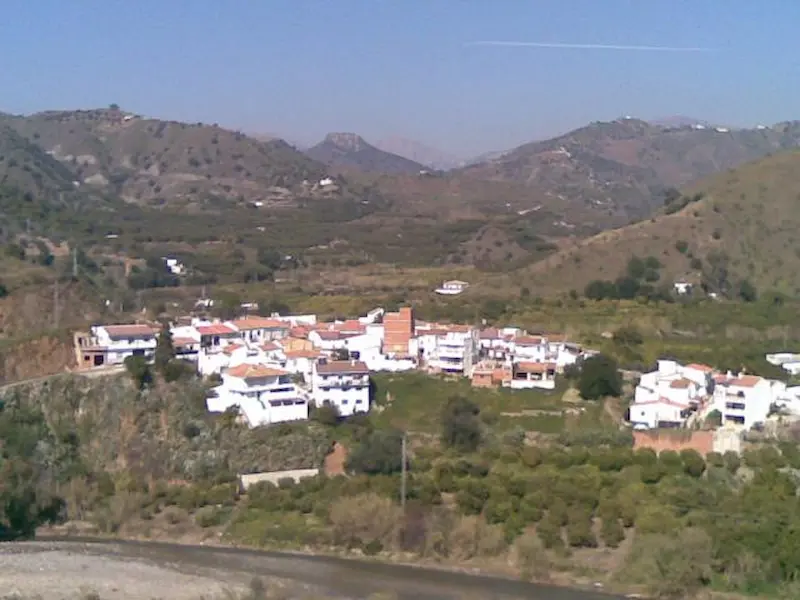 Landsbyen Salto del Negro i nærheden af Cútar