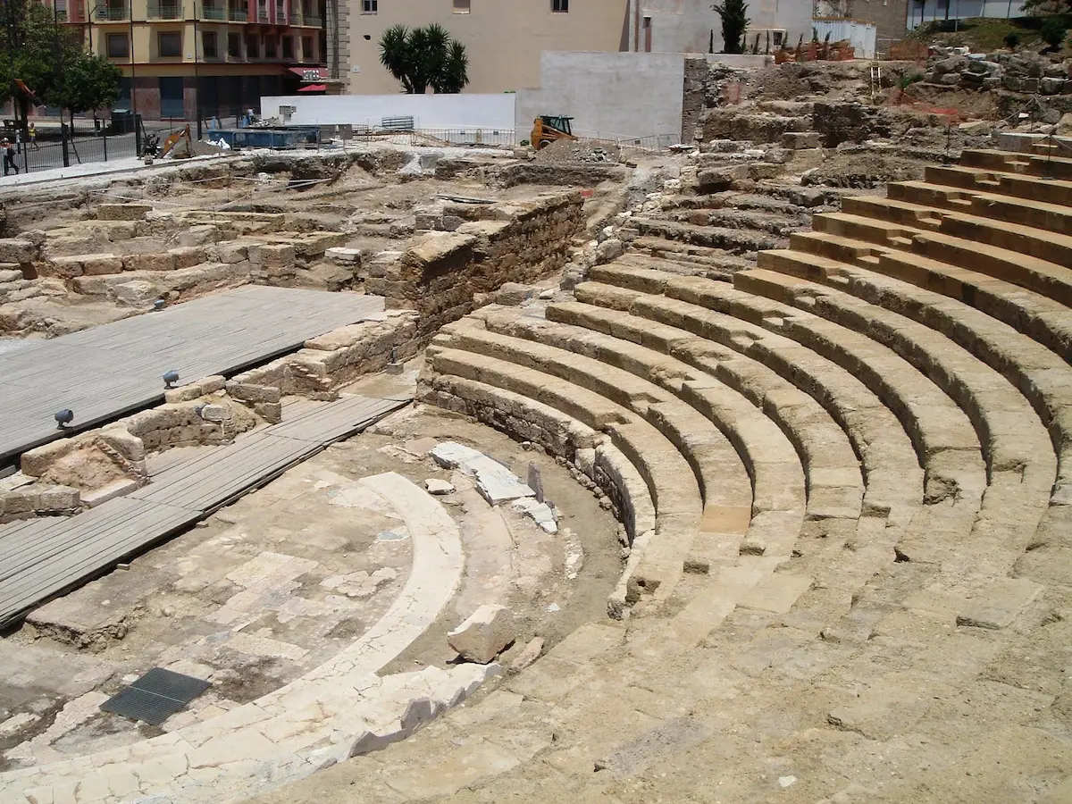 Orkesteret i det romerske teatret i Malaga