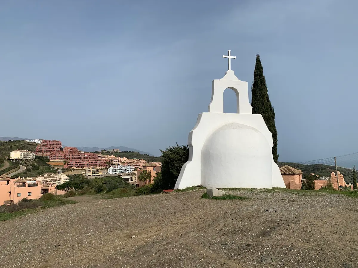 The Ermita del Rocio with stunning views in the background
