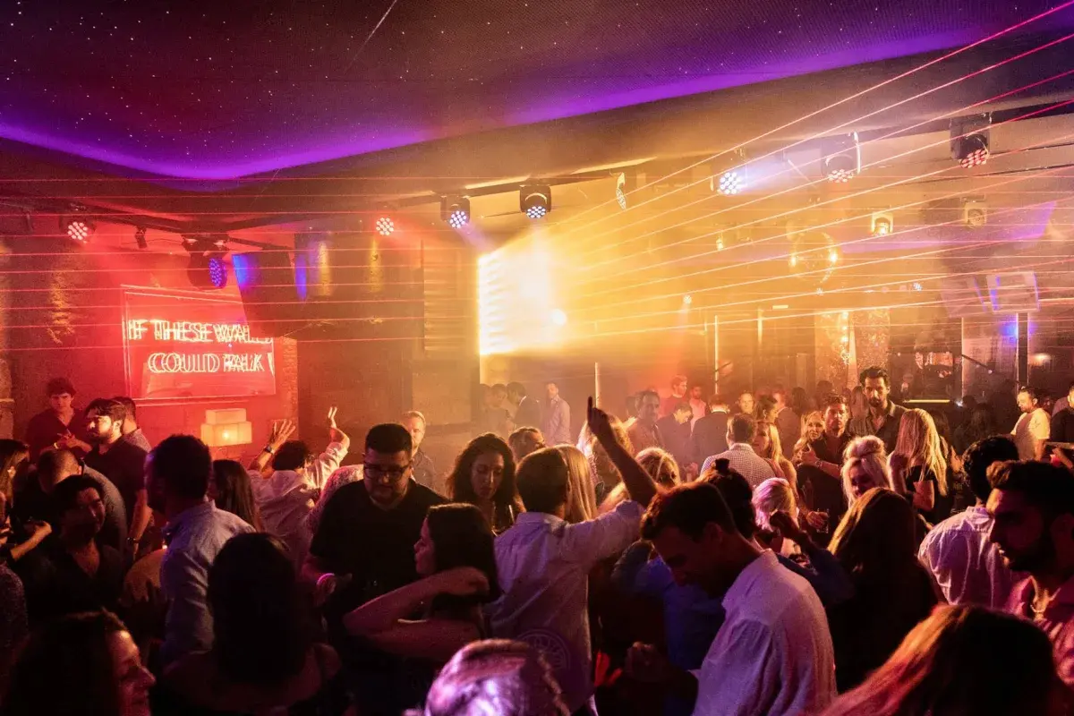 People dancing at Marbella's La Suite nightclub