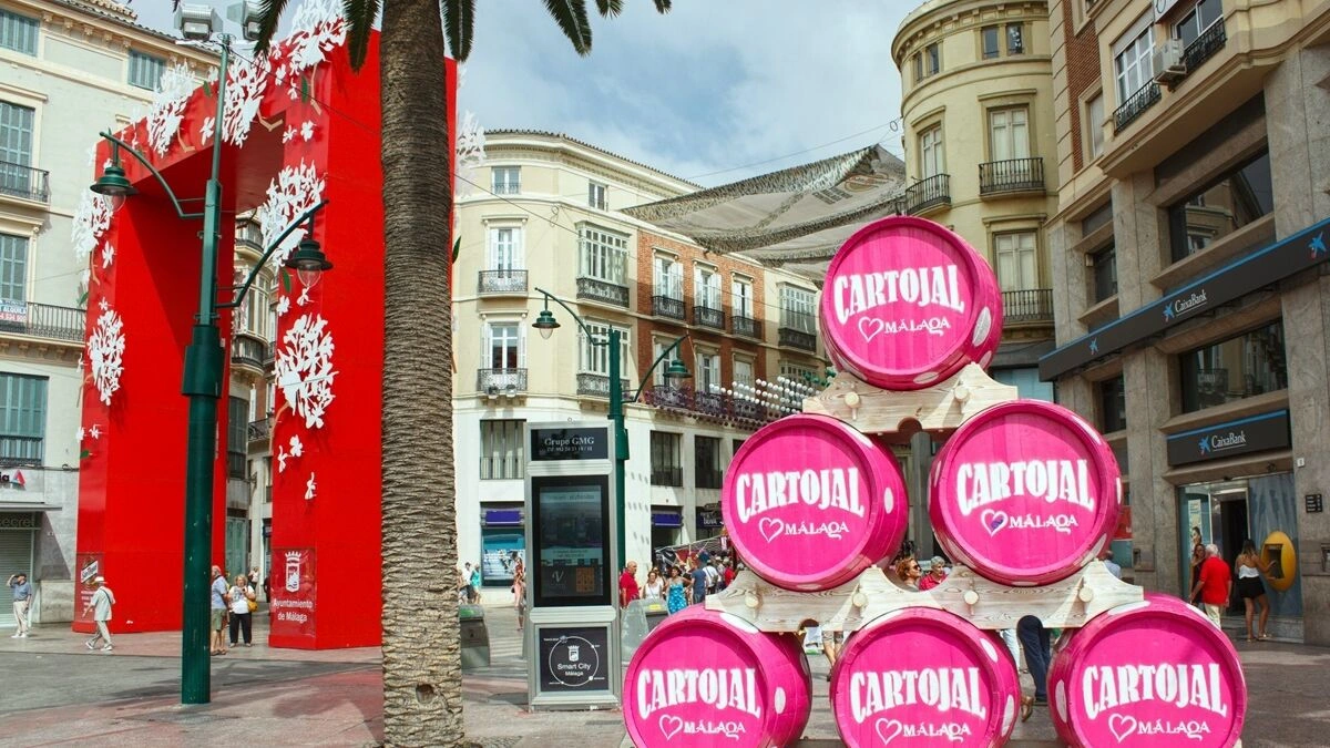 Vino cartojal famoso en la fería de málaga 
