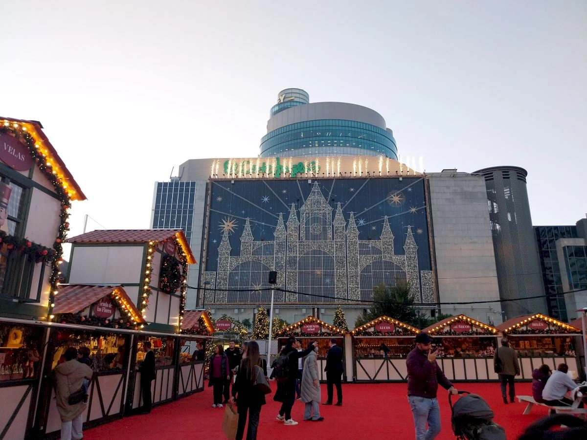 De Corte Inglés kerstmarkt in Malaga