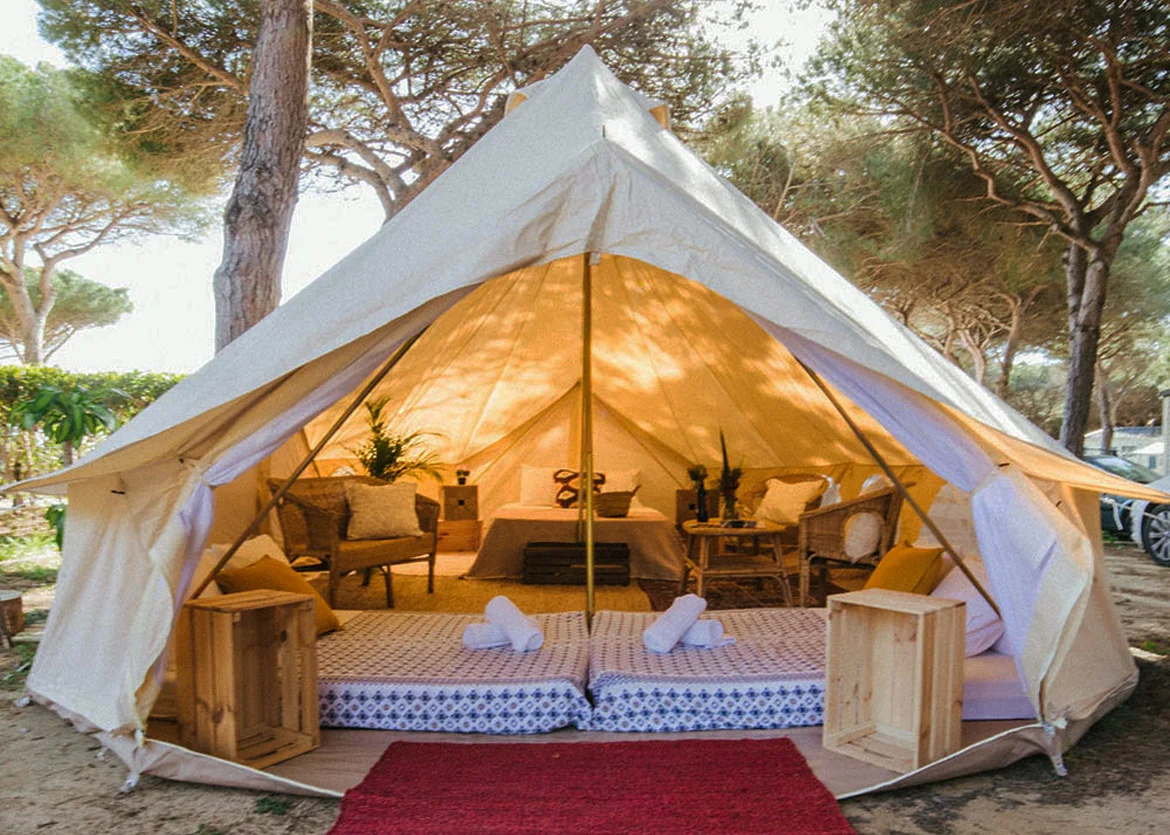 Experience the comfort of glamping at Camping Los Villares in Córdoba