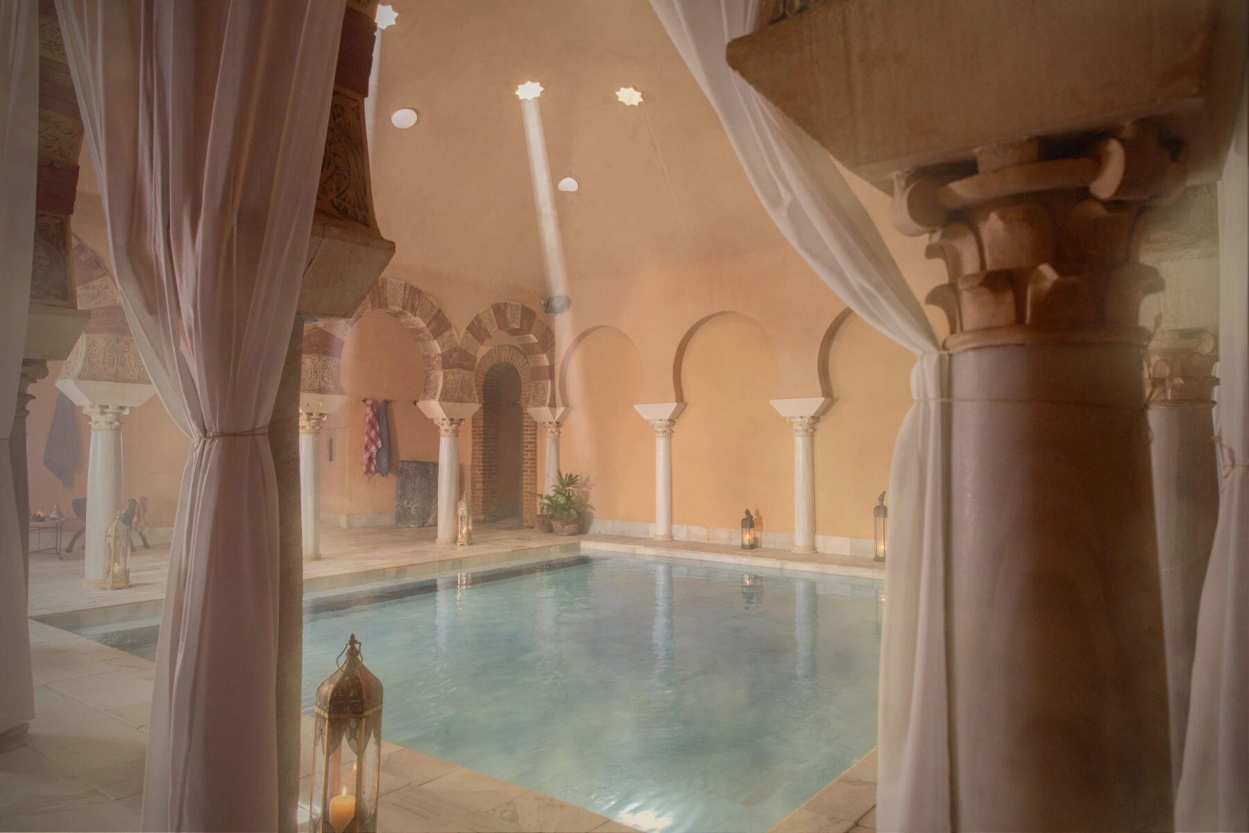 Indre af Hammam Al Ándalus i Córdoba