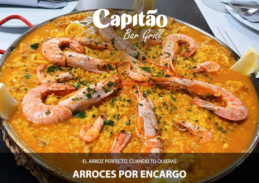 Order a perfect rice dish anytime at Capitão Bar Grill