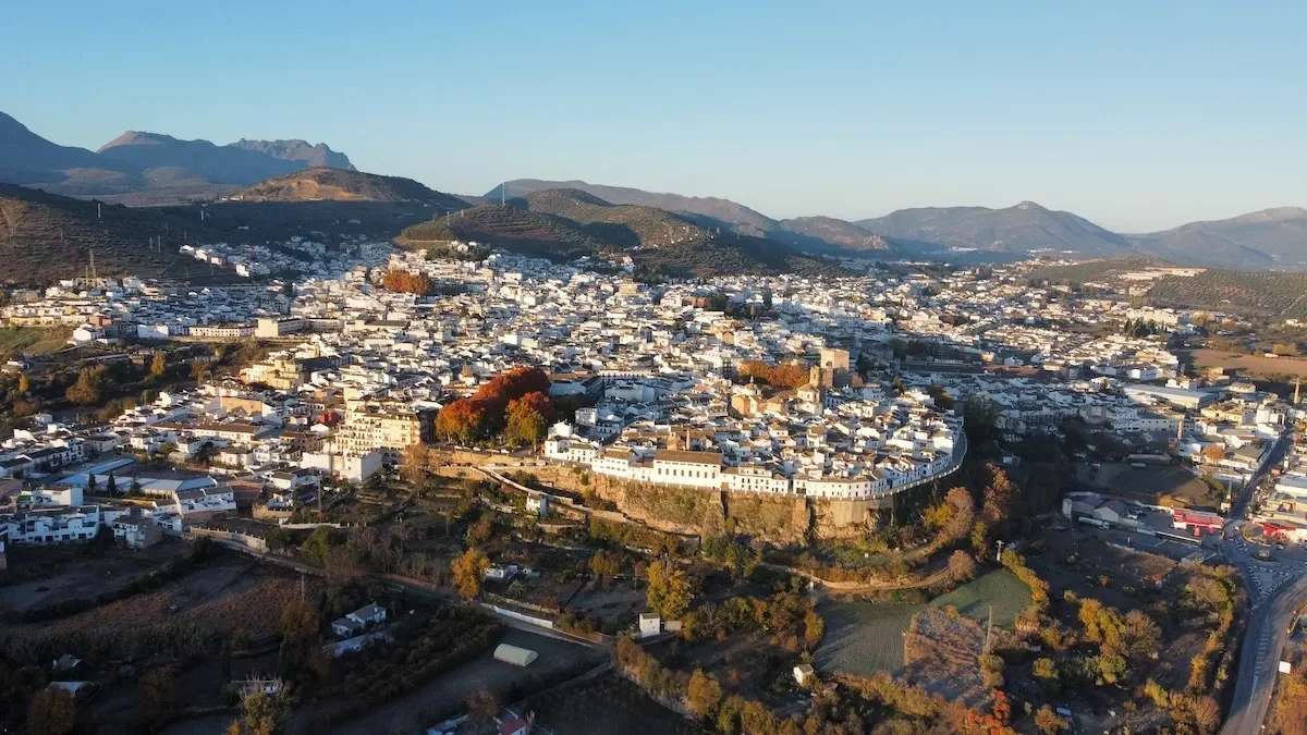 Luftaufnahme von Priego de Córdoba
